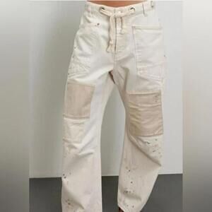 We The Free Moxie Barrel Jeans White 32 NWT